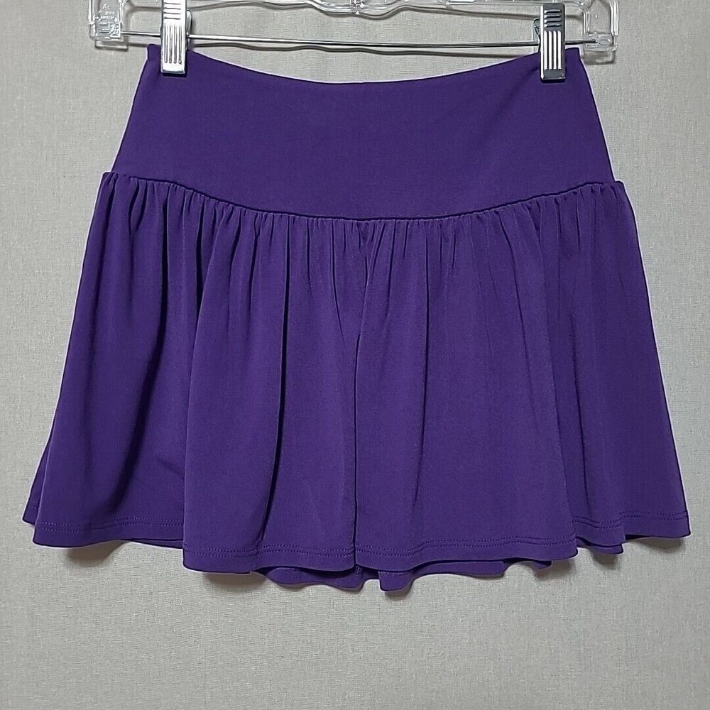 Susan Monaco Athletic Flare Skirt Womens Size XS Purple Stretch Nylon